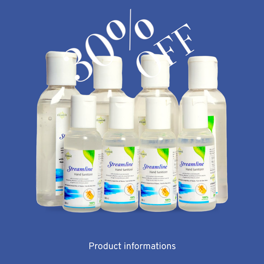 Neomio Streamline Organic Germ Killing Hand Cleansers👉 8pcs (4pcs-100ml,4pcs-50ml)