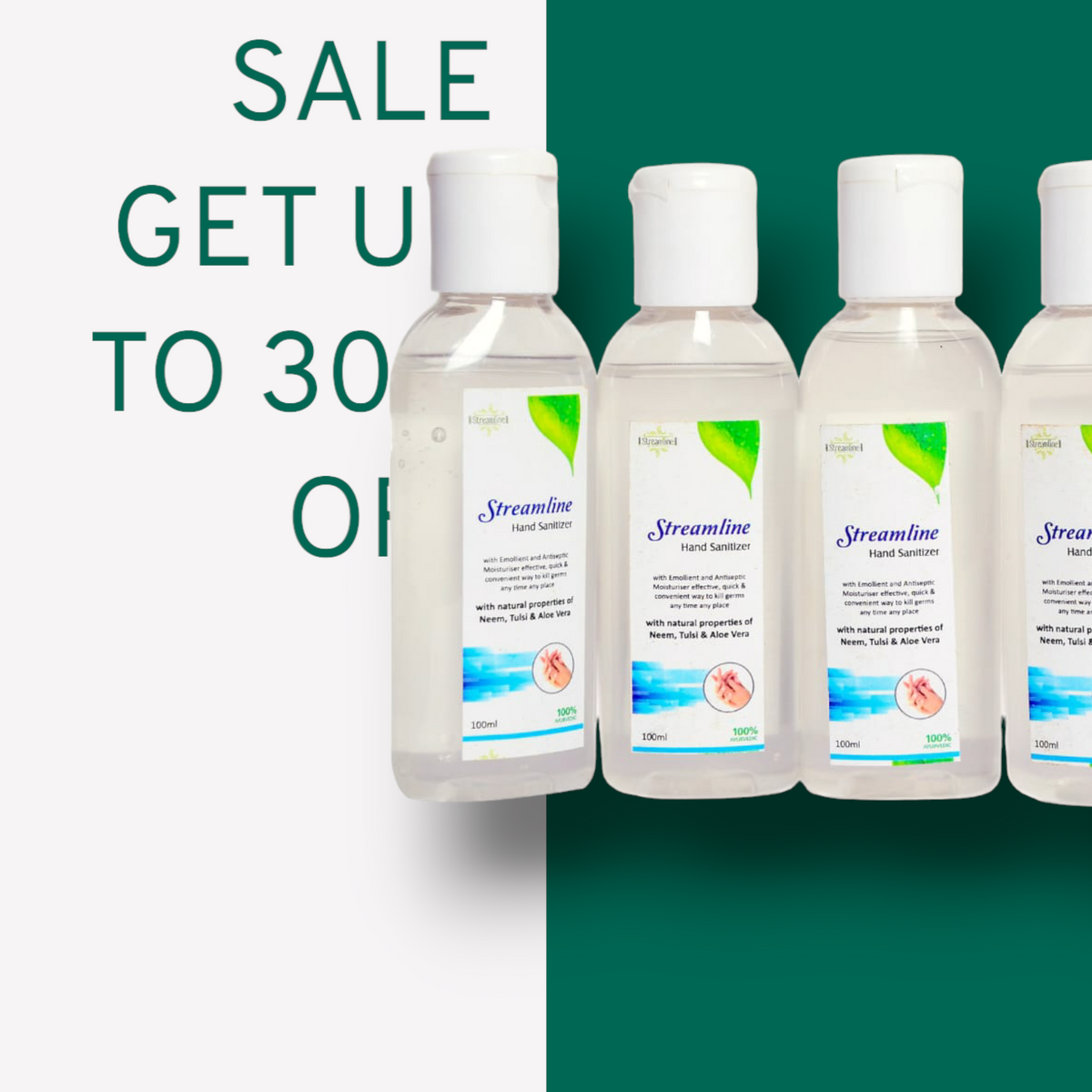 99%Germ Killing Sanitizer 👉 (4 pcs)100ml